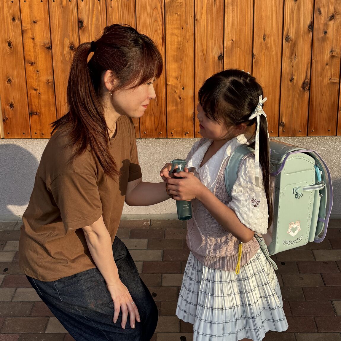 かわいい親子