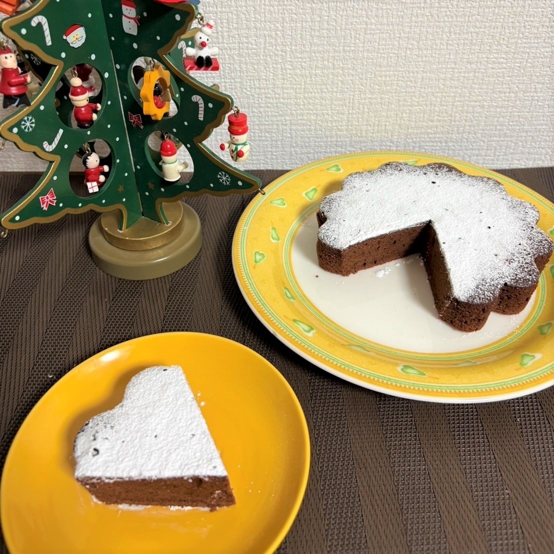 完成したガトーショコラの画像