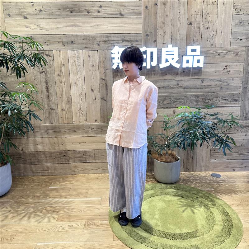 リネンのセットコーデ