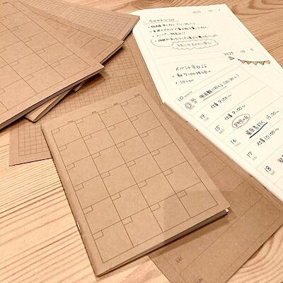 【イオンモール船橋】新商品　自分で日付を書き込めるノートのご紹介 