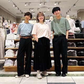 【フジグラン神辺】涼感ＵＶカットクルーネックワイド半袖Ｔシャツ