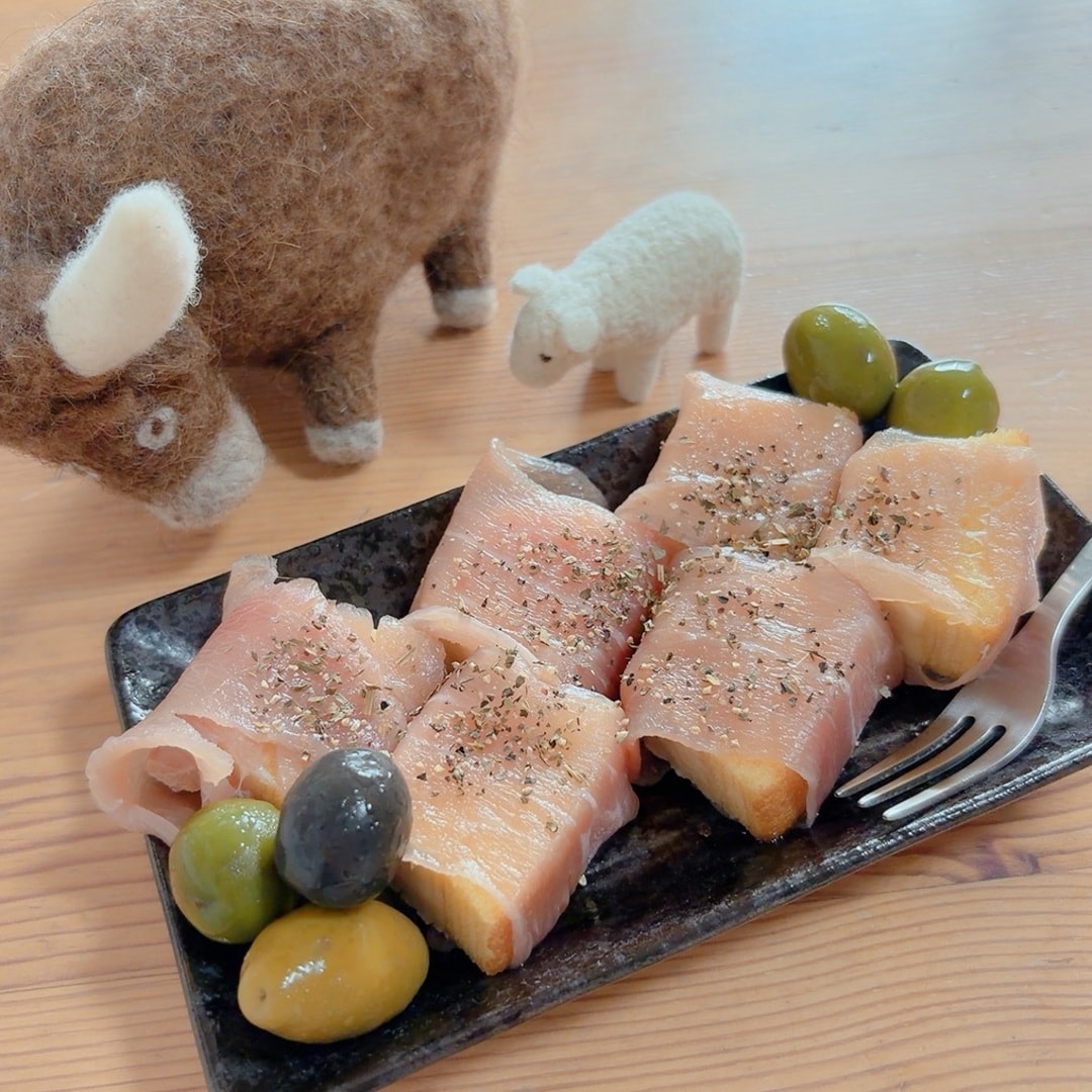 「オリーブ塩バウム」でかんたんおつまみ