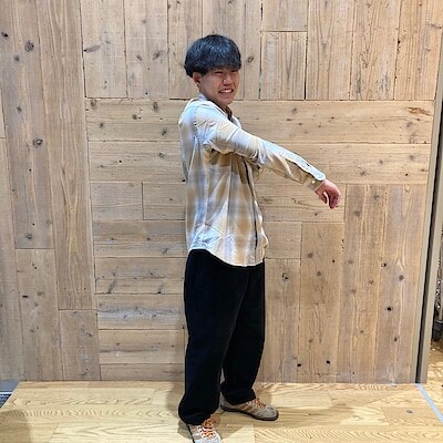 【久喜吉羽】肌寒い季節におすすめ｜両面起毛フランネル長袖シャツ