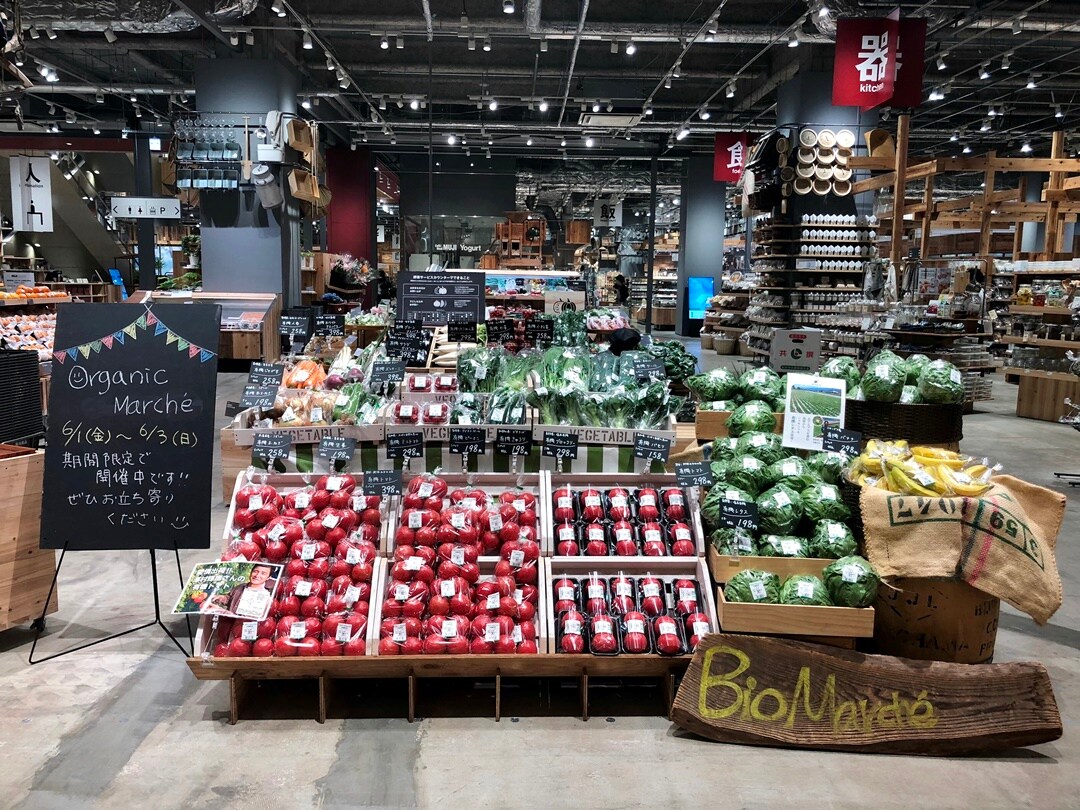 キービジュアル画像：目で見て触れて、有機野菜の魅力を感じてください！ オーガニックマーケット開催中です