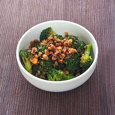 【堺北花田】ブロッコリーのガーリックナッツ炒め｜あしたのキッチンカウンター