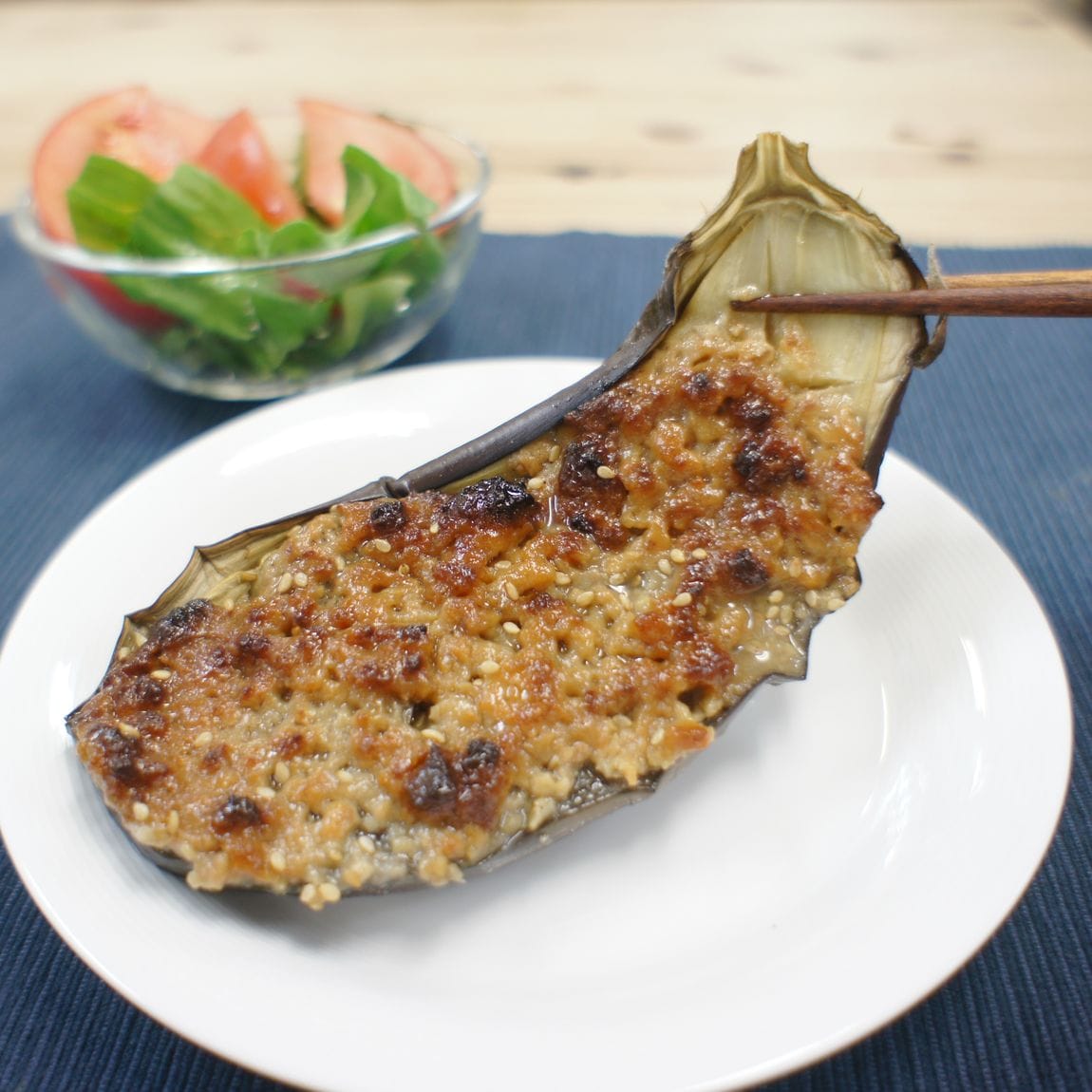 【堺北花田】 米茄子の肉味噌でんがく|そうざい売場から