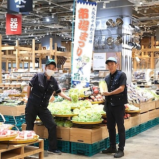 【堺北花田】林田商店さんの市場まつり開催中｜青果売場から