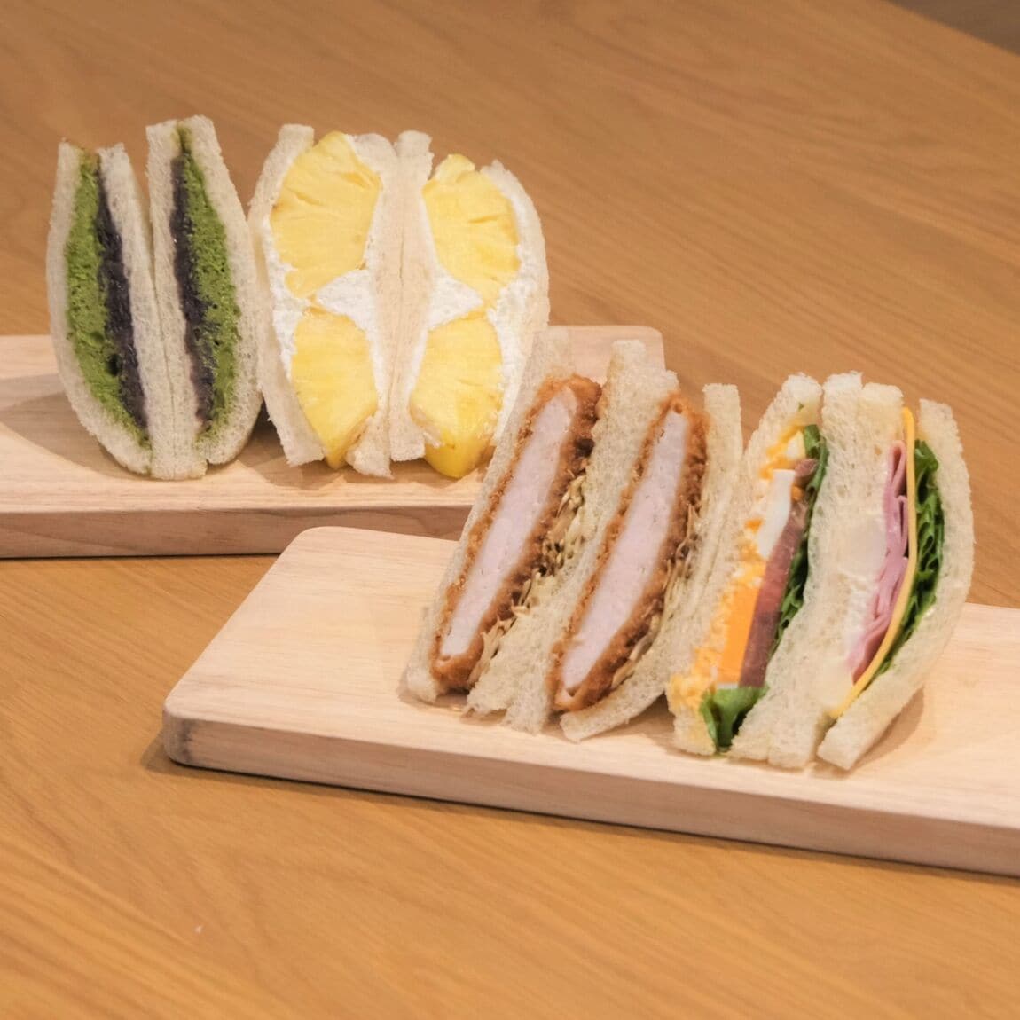 【堺北花田】ダイヤ製パンの三角サンド販売します