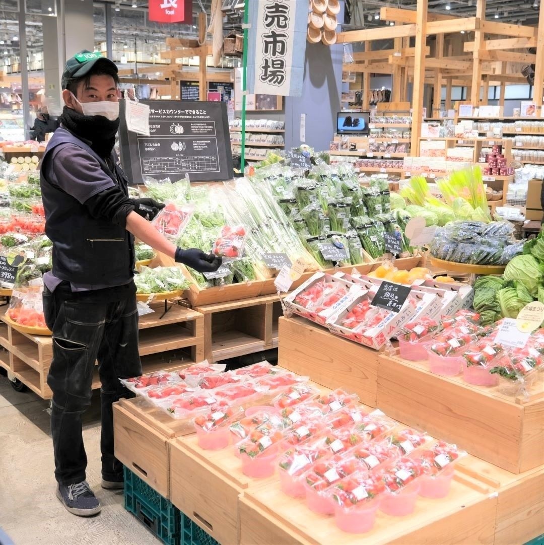 【堺北花田】林田商店さんの市場まつり開催中｜青果売場から