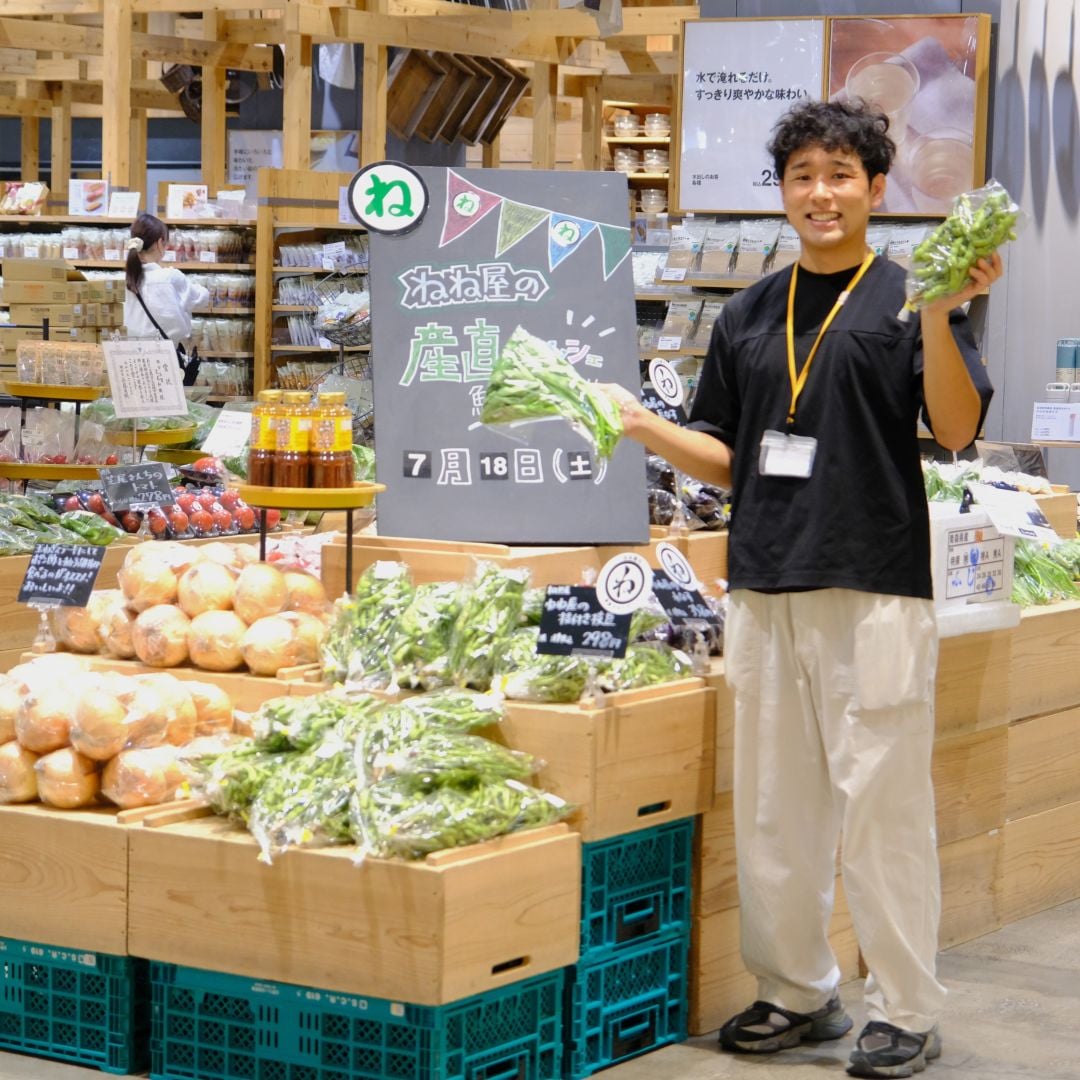 【堺北花田】ねね屋の産直マルシェ開催中｜青果売場から_GWUKx1