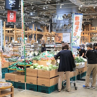 【堺北花田】林田商店さんの市場まつり開催中｜青果売場から