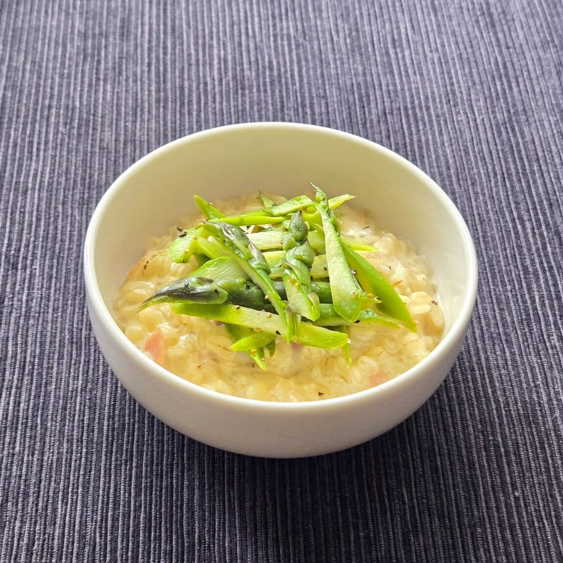 【堺北花田】アスパラガスの押し麦リゾット｜あしたのキッチンカウンター