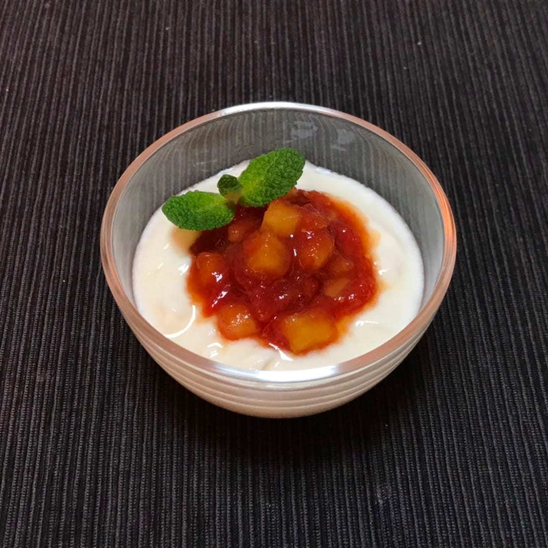 【堺北花田】角切りりんごとトマトのジャム（ヨーグルト添え）｜あしたのキッチンカウンター