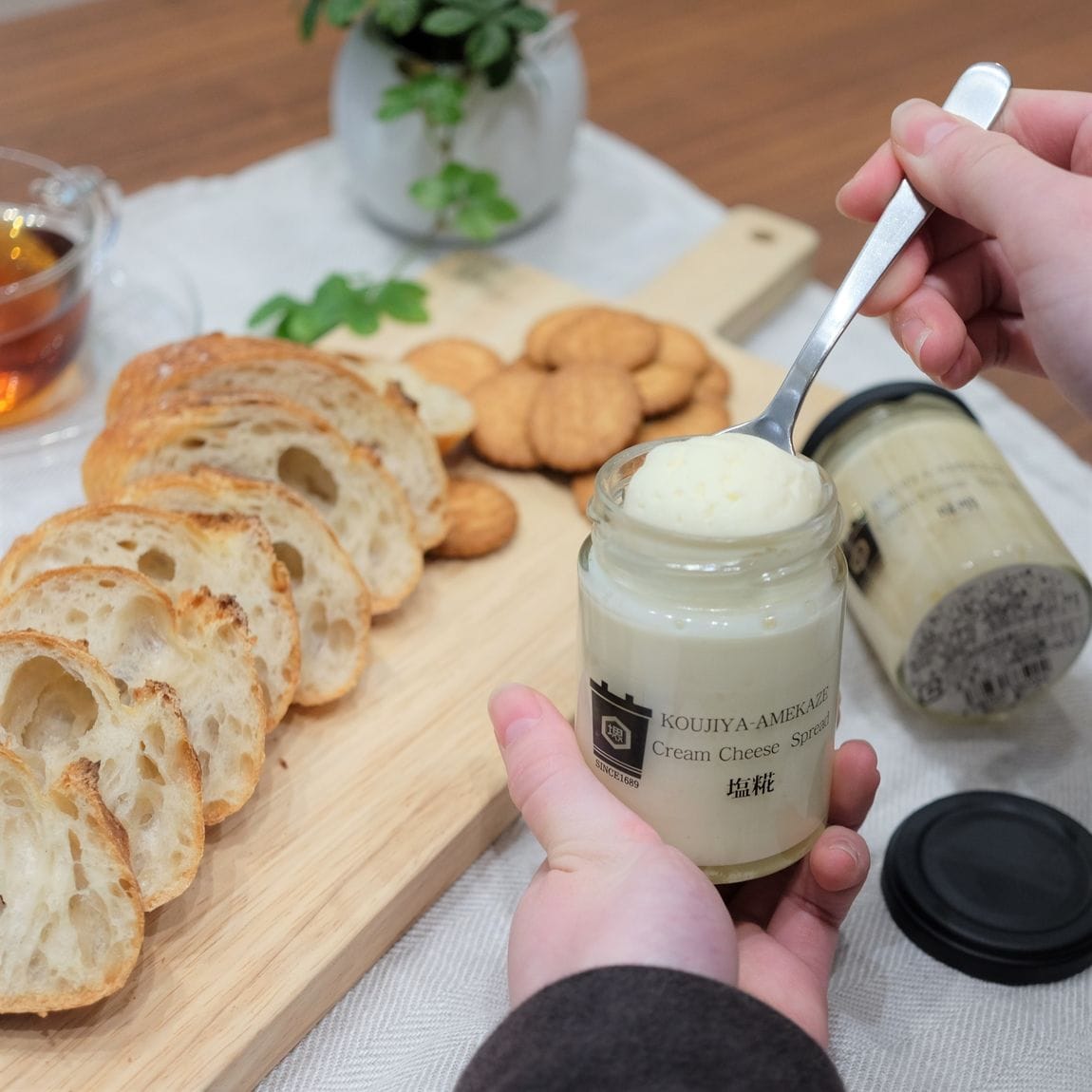 【堺北花田】塩糀と味噌のチーズスプレッド｜糀屋雨風