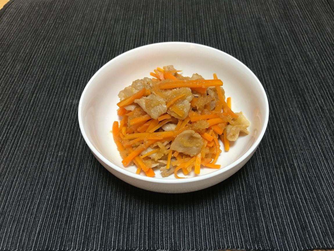 【堺北花田】にんじんと豚バラ肉のおろしぽん酢炒め｜きょうのレシピ