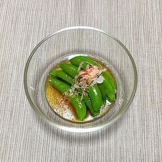 【堺北花田】スナップエンドウの焼き浸し｜きょうのレシピ