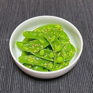【堺北花田】スナップエンドウのナムル｜あしたのキッチンカウンター