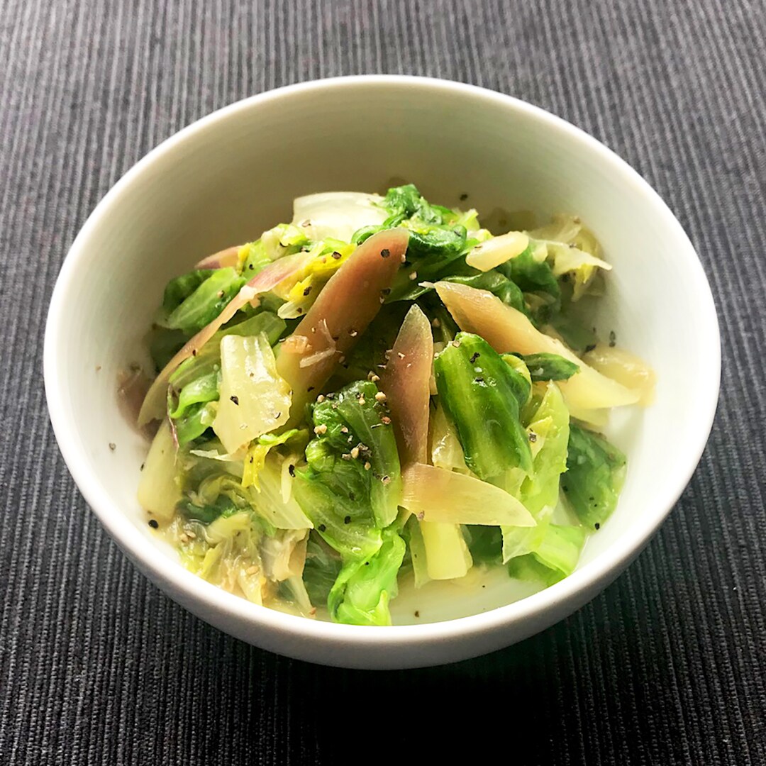 【堺北花田】レタスとみょうがの炒めもん｜きょうのレシピ
