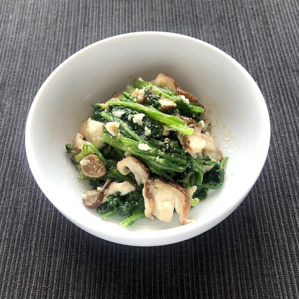 【堺北花田】春菊としいたけの塩糀ナムル｜きょうのレシピ