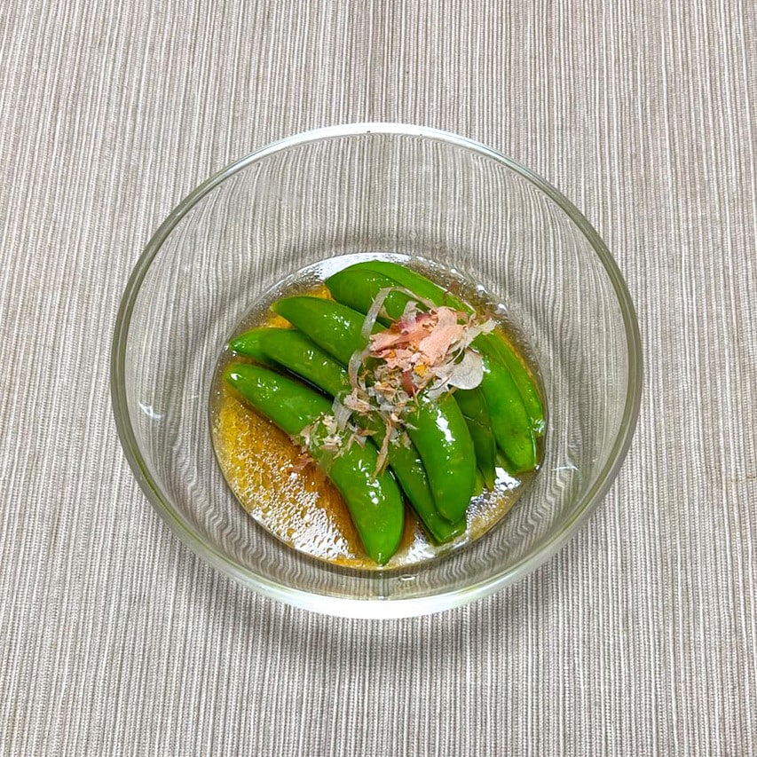 【堺北花田】スナップエンドウの焼き浸し｜きょうのレシピ