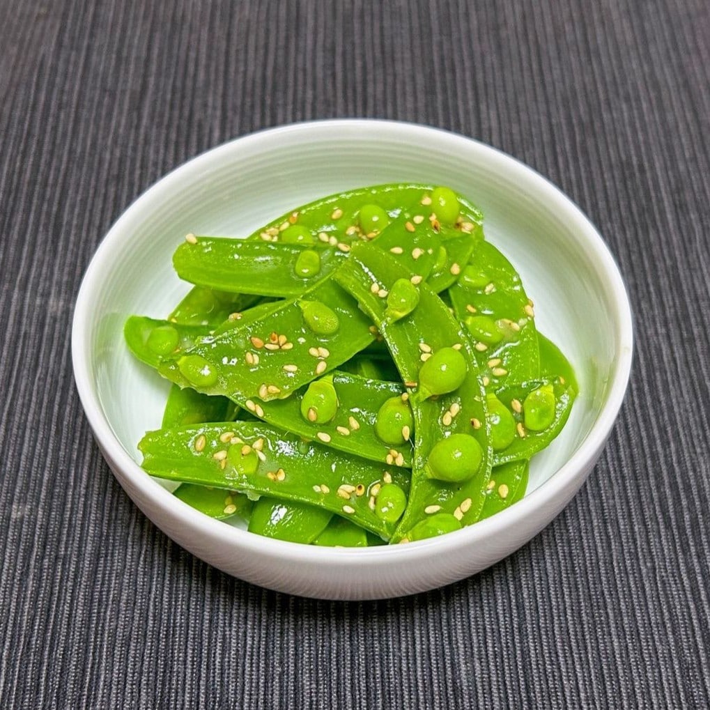 【堺北花田】スナップエンドウのナムル｜あしたのキッチンカウンター