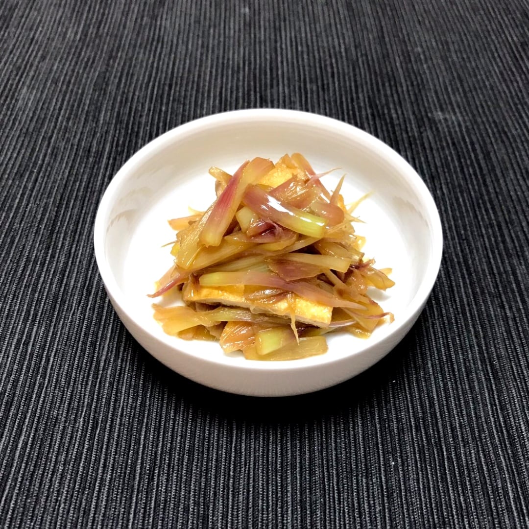 キービジュアル画像：茎みょうがの炒め物｜あしたのキッチンカウンター