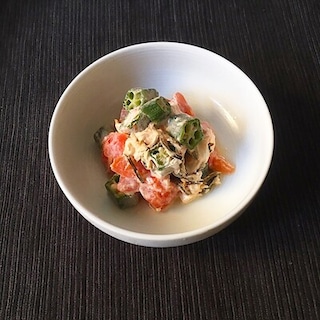 【堺北花田】トマトとオクラのクリームチーズ和え｜きょうのレシピ