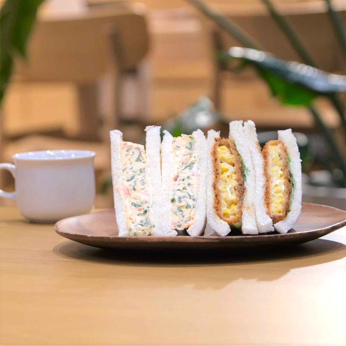 【堺北花田】ダイヤ製パンの三角サンド販売します