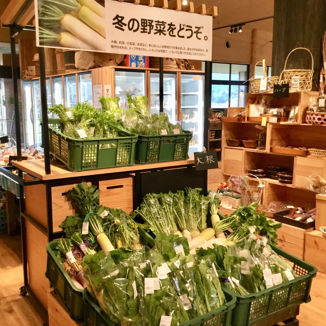 キービジュアル画像：冬野菜コーナーになりました