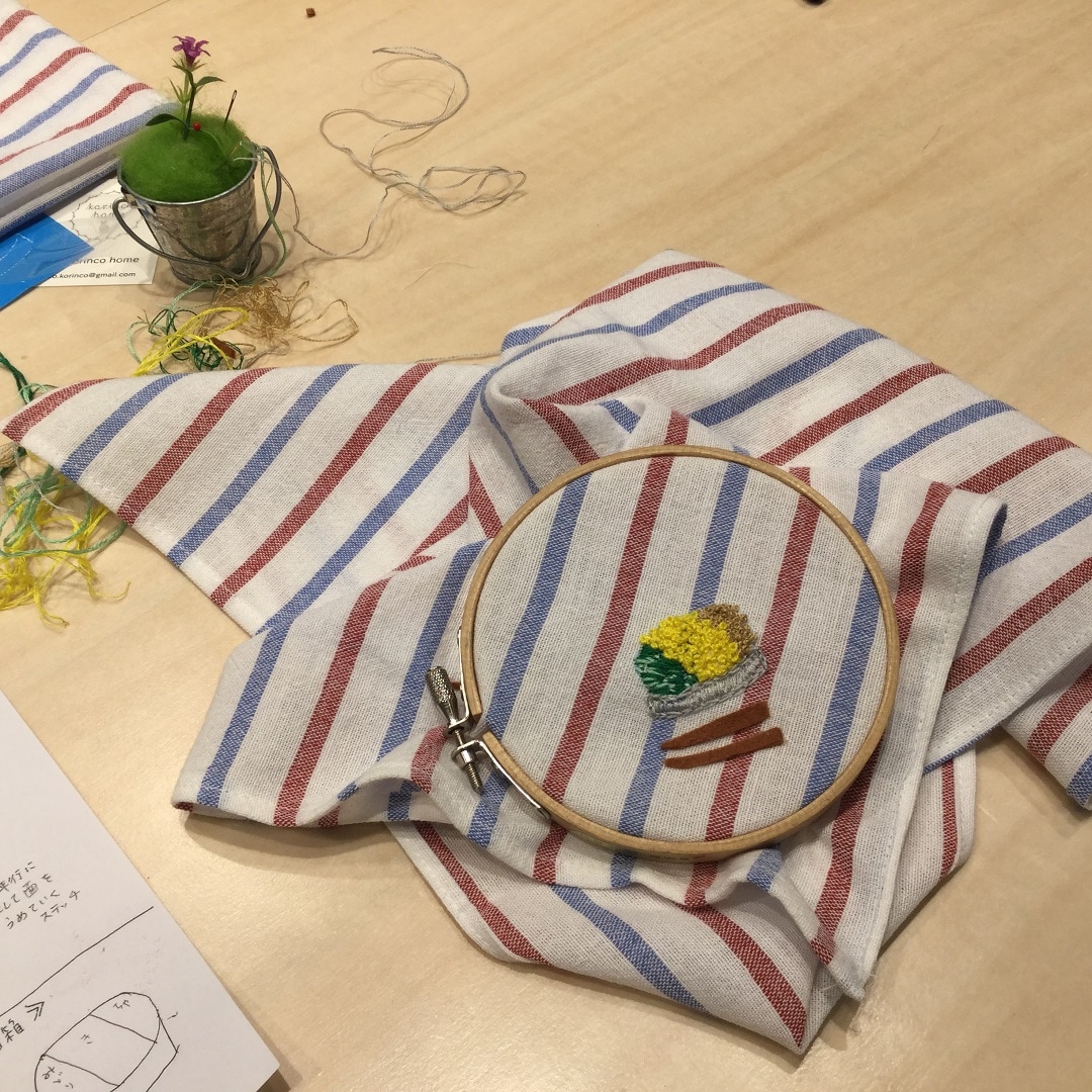 キービジュアル画像：お弁当包みにワンポイント刺繍｜イベントレポート