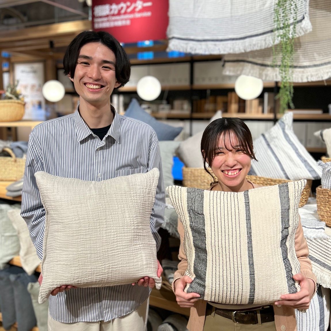 【銀座】さわやかなファブリックスが入荷しました｜５Fクッション売場