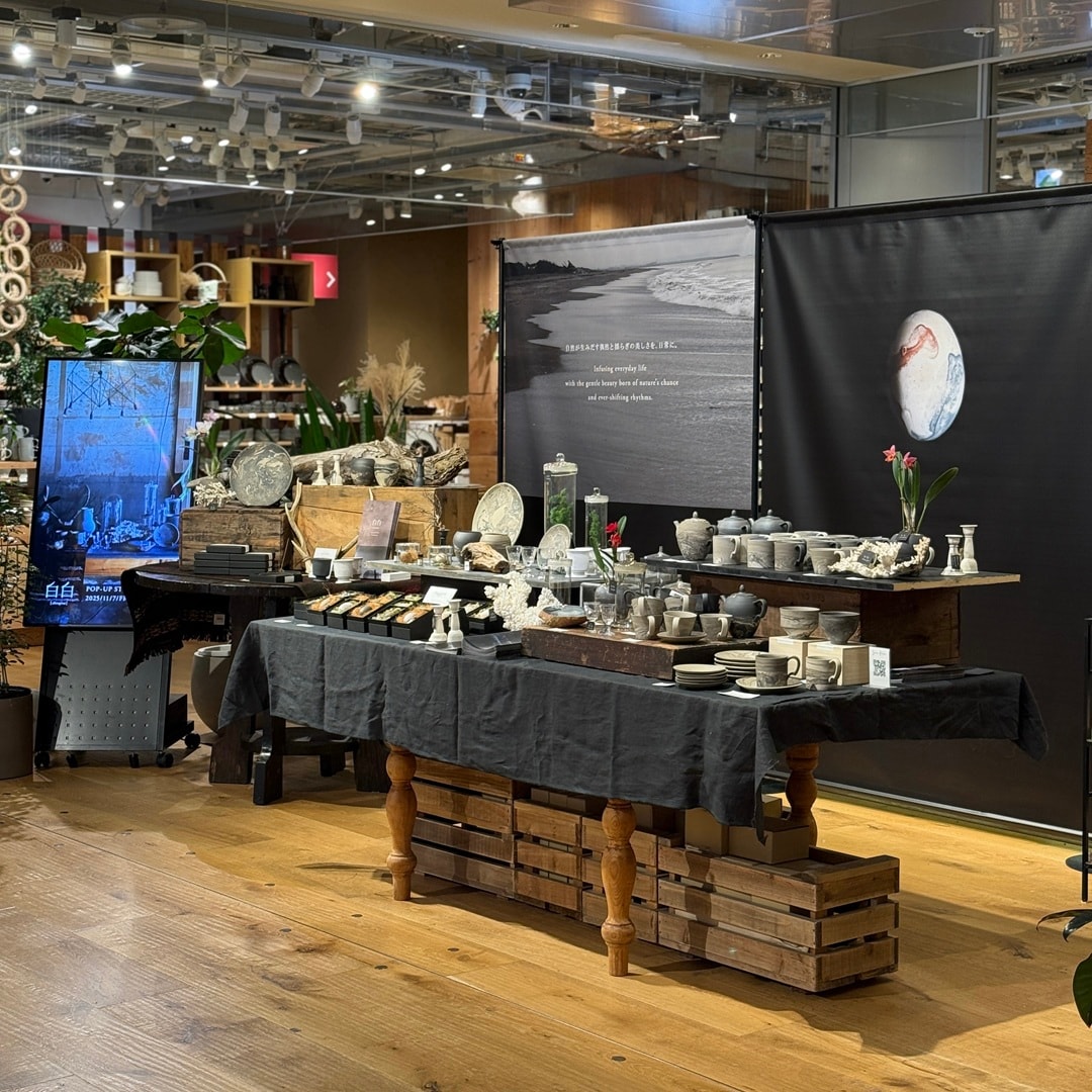 【銀座】白白/shirajira　POP-UP STORE まもなく終了 