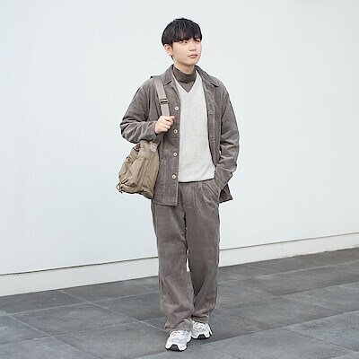 紳士 木の実から作ったカポック混コーデュロイジャケット | 無印良品