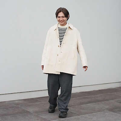 紳士 カシミヤ混ショートステンカラーコート | 無印良品