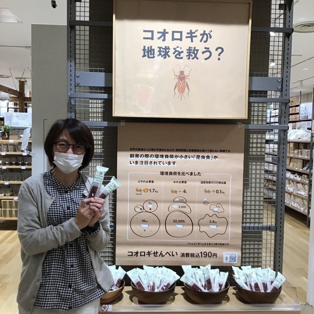 コオロギチョコ売場