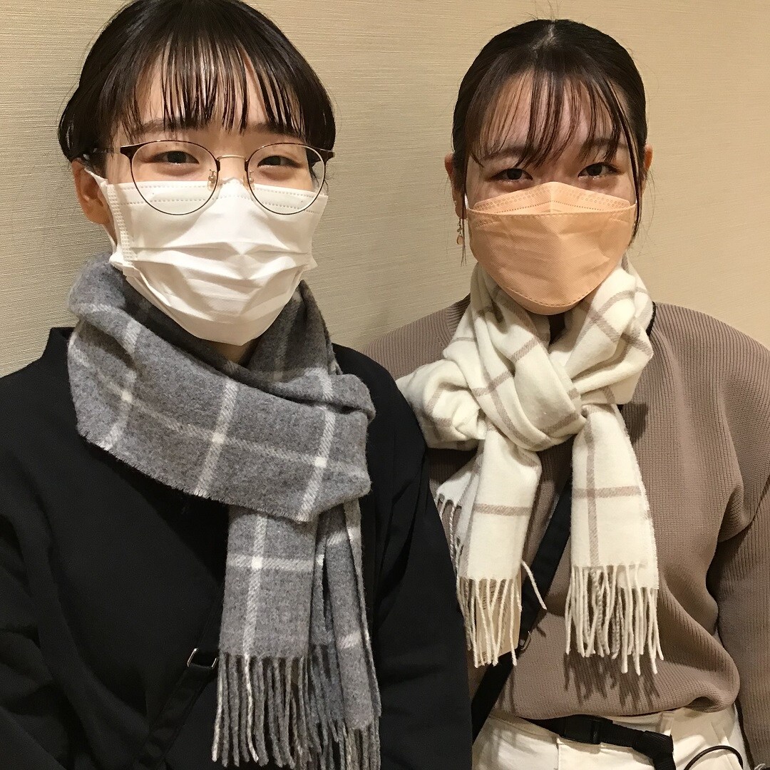 ウール織りマフラー