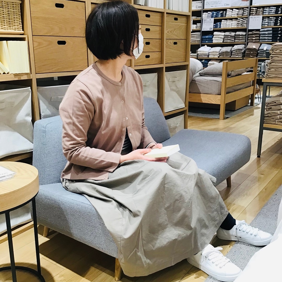 ストレッチ高密度織りタックスカート