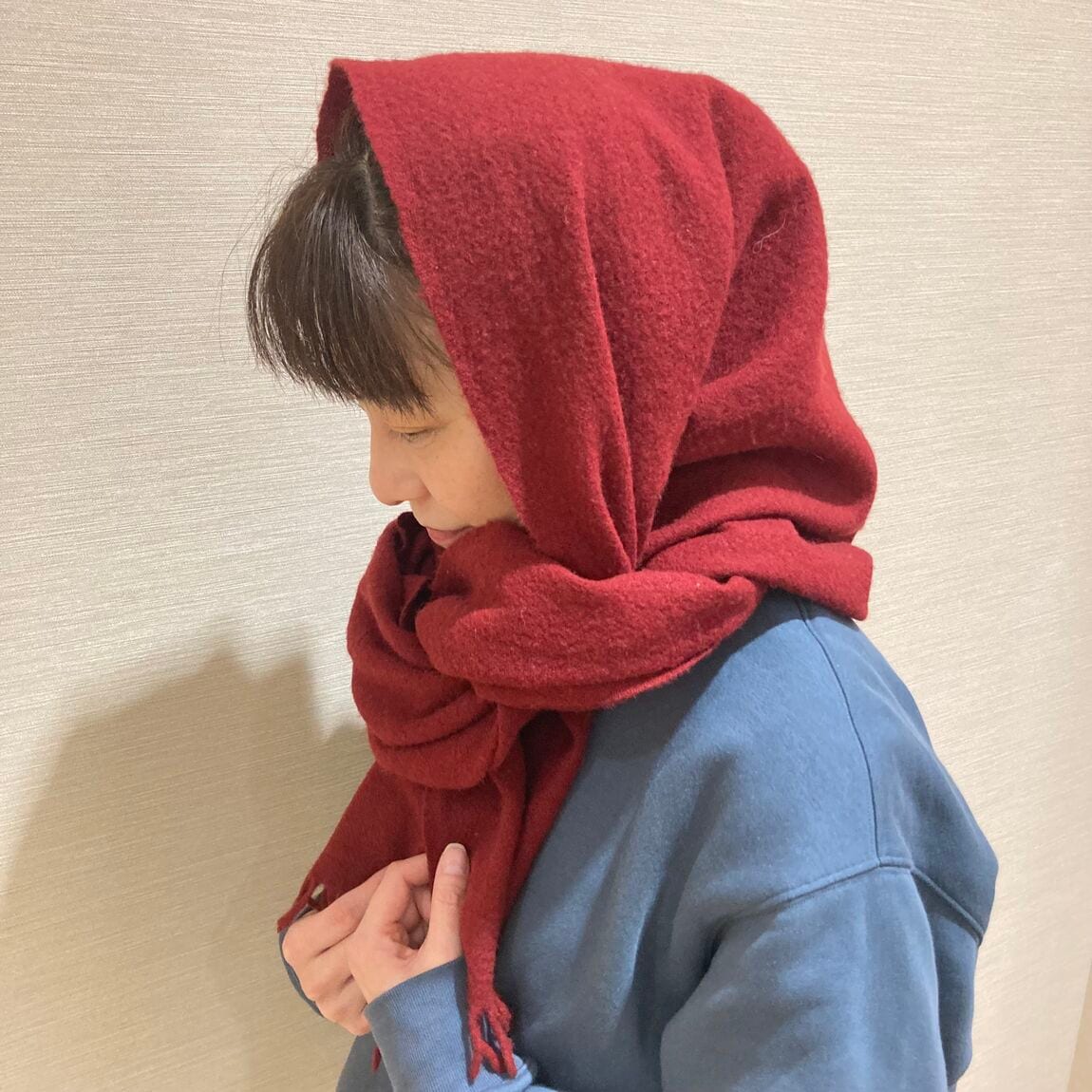 【アル・プラザ草津】大判ストール巻き方