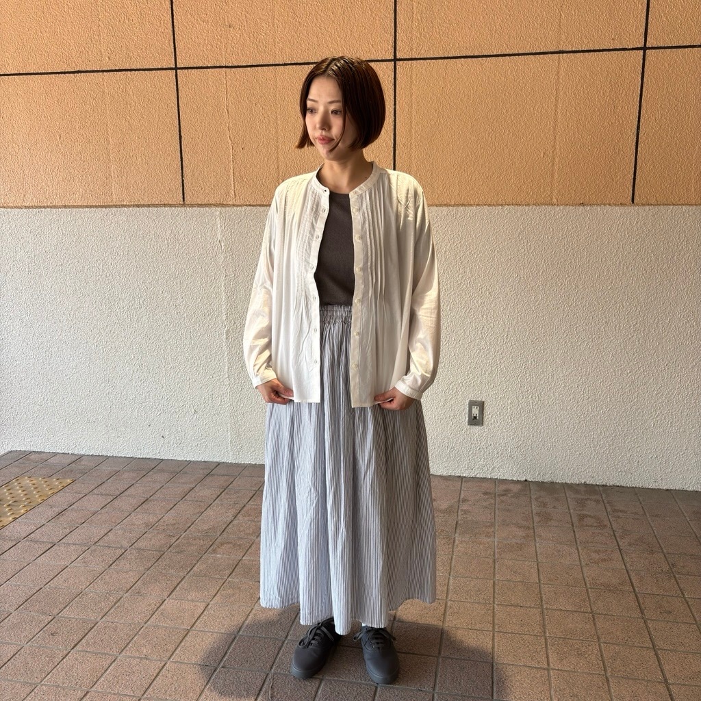 婦人　綿ボイル　ギャザースカート