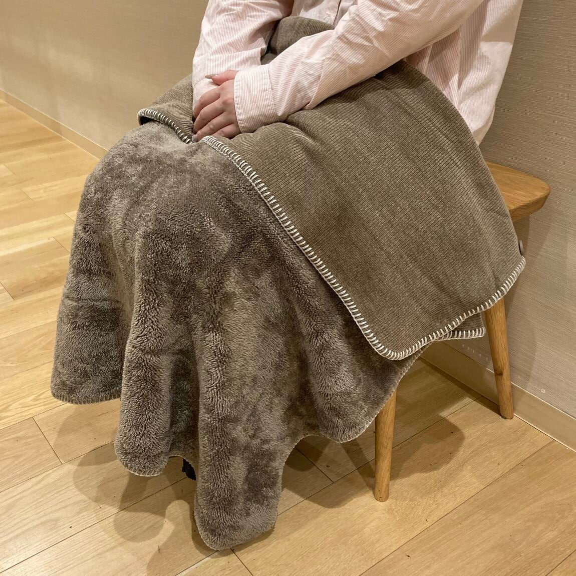 両面使いブランケットの使用画像