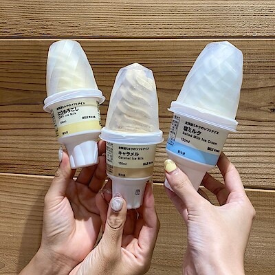 【イオンモール四條畷】北海道ミルクを使用したソフトアイスのご紹介