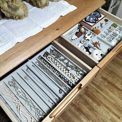 【マルヤガーデンズ鹿児島】わたしのMUJI収納｜ベロアケース