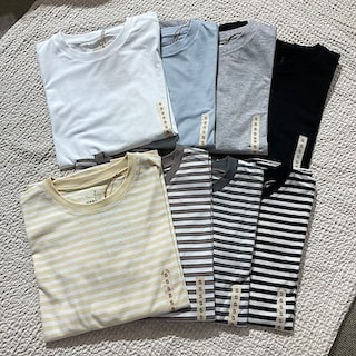 【マルヤガーデンズ鹿児島】天竺編みクルーネック長袖Ｔシャツ｜定番商品