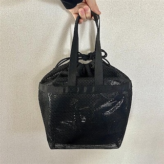 【マルヤガーデンズ鹿児島】スタッフおすすめ｜立体メッシュ持ち手付き巾着　