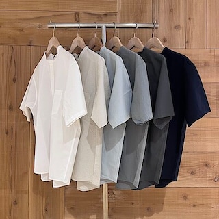 【マルヤガーデンズ鹿児島】涼感ヘンリーネック半袖布帛Ｔシャツ｜新商品