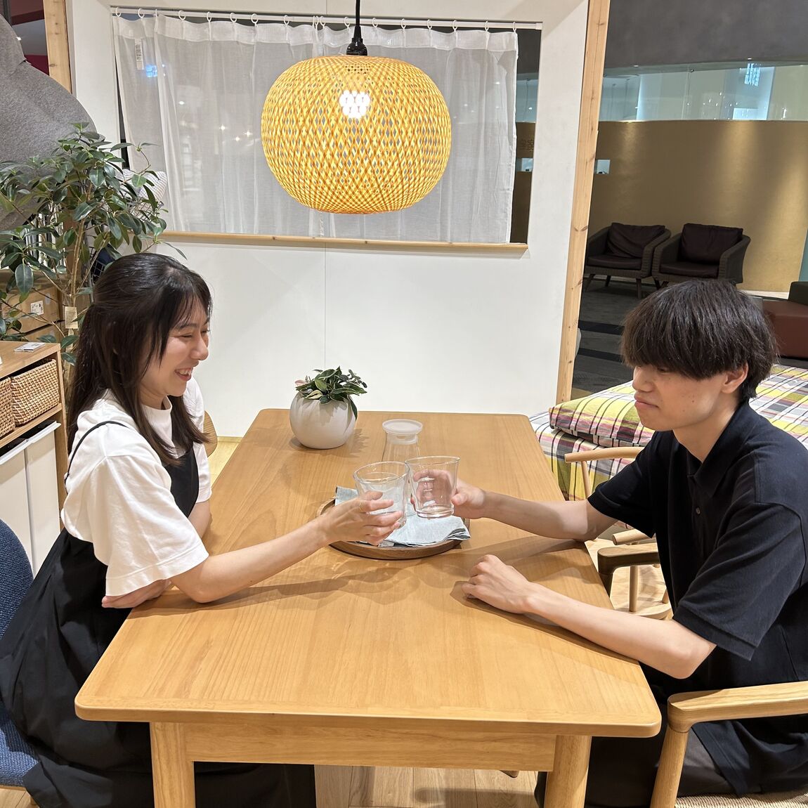 イオンモール京都桂川】 竹のライトで癒し空間づくり！｜ 無印良品