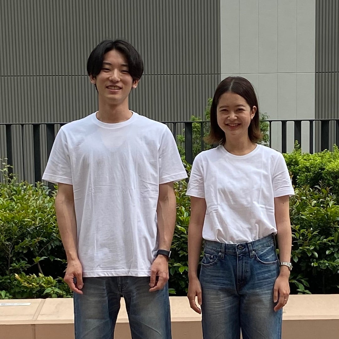 天竺編みTシャツ　