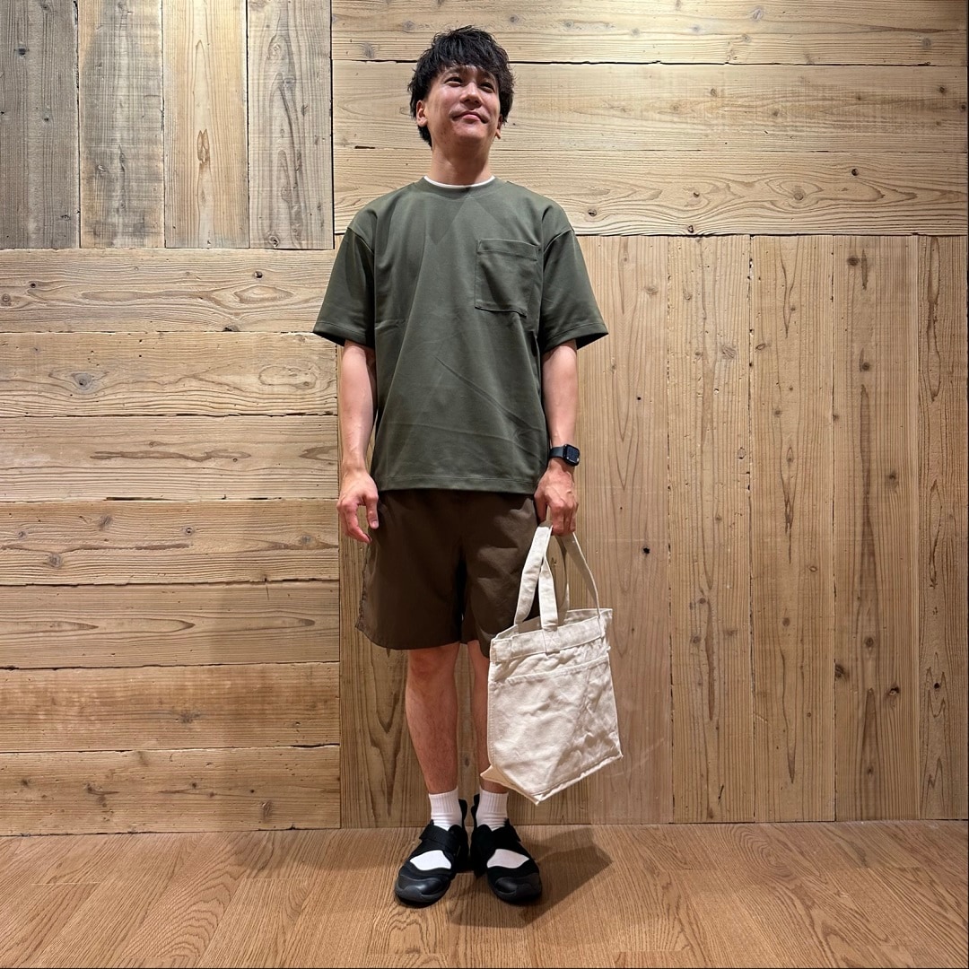 涼感ワイド半袖&ポケッタブルショートパンツ1