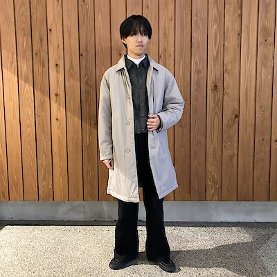紳士 ふんわり中わた 撥水ステンカラーコート | 無印良品