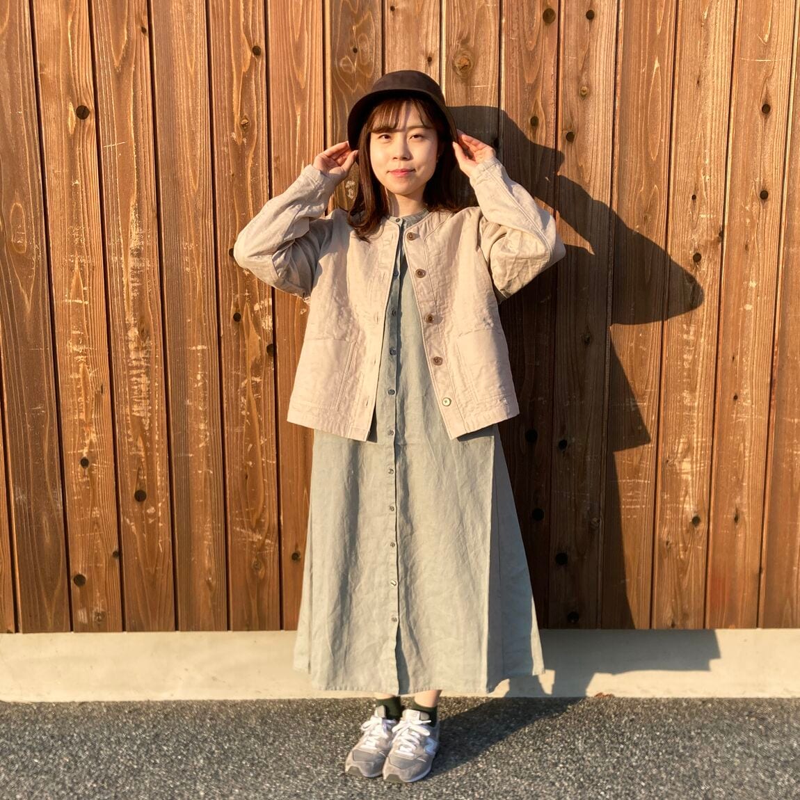 婦人リネンワンピース①